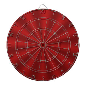 Red Starburst Dart Board