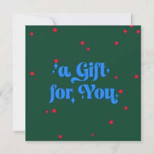 Red Stars Christmas Gift Certificate