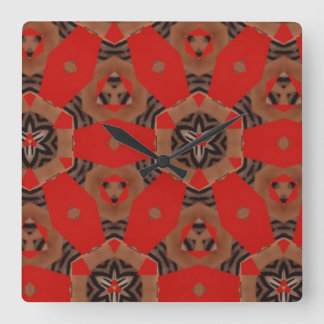 Red Stars Clock