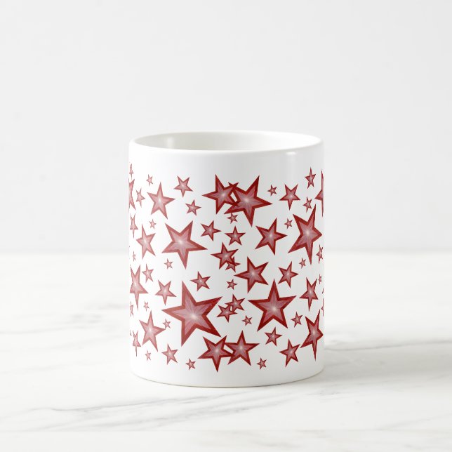 Red Stars  mug white (Center)