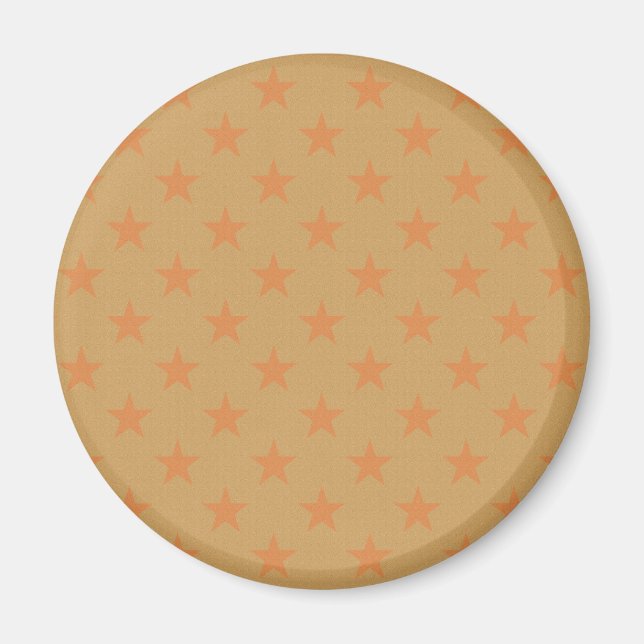 Red stars pattern magnet (Front)