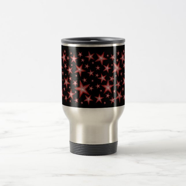 Red Stars travel/commuter mug black (Center)