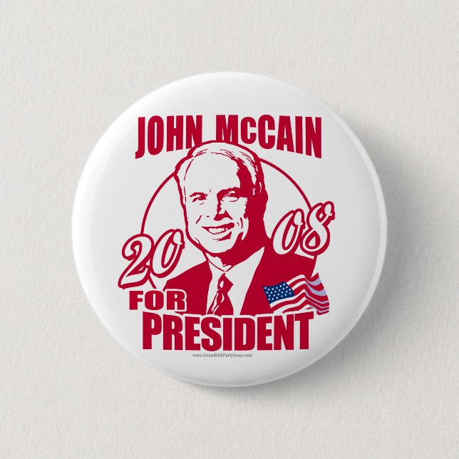Red States McCain Button (Front)