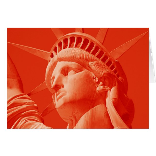 Red Statue of Liberty (Front Horizontal)