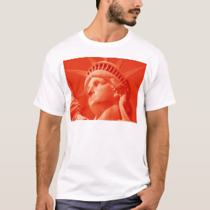 Red Statue of Liberty T-Shirt