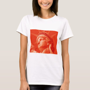 Red Statue of Liberty T-Shirt