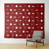 Red Step repeat Company Sponsor logos Media wall