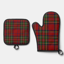 Red Stewart Plaid Tartan for Christmas