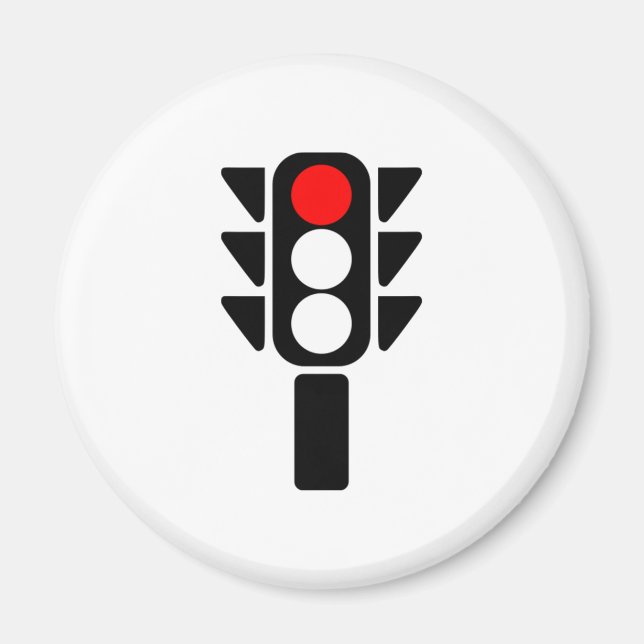 Red Stoplight Magnet (Front)
