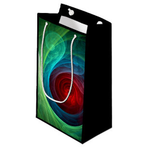 Red Storm Abstract Art Small Gift Bag