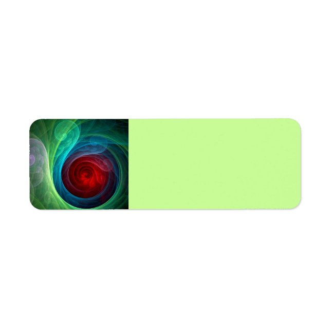 Red Storm Floral Modern Abstract Art Colour Patter (Front)