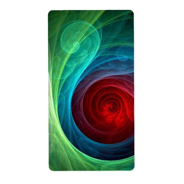 Red Storm Floral Modern Abstract Art Colour Patter (Front)