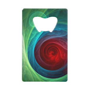 Red Storm Floral Modern Abstract Art Colour Patter