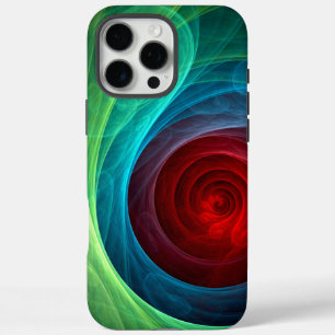Red Storm Floral Modern Abstract Art Colour Patter iPhone 16 Pro Max Case