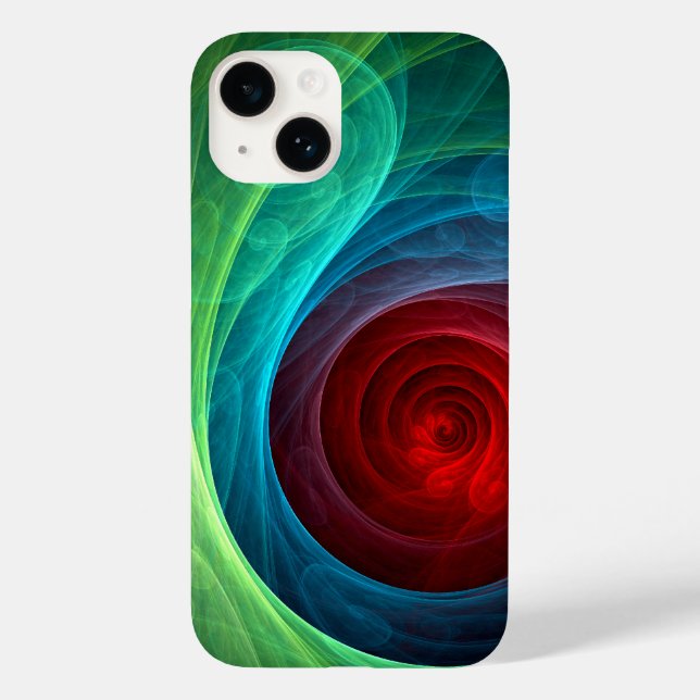 Red Storm Floral Modern Abstract Art Colour Patter Case-Mate iPhone Case (Back)