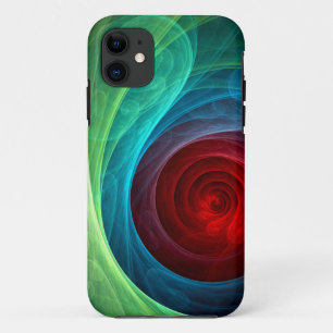 Red Storm Floral Modern Abstract Art Colour Patter Case-Mate iPhone Case