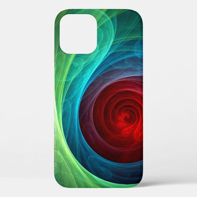 Red Storm Floral Modern Abstract Art Colour Patter Case-Mate iPhone Case (Back)