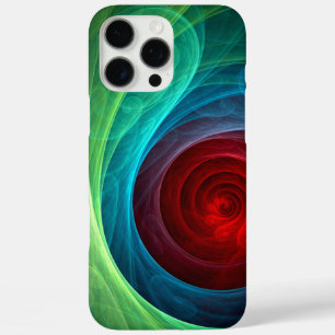Red Storm Floral Modern Abstract Art Colour Patter iPhone 16 Pro Max Case