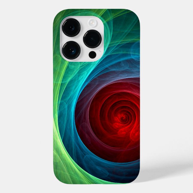 Red Storm Floral Modern Abstract Art Colour Patter Case-Mate iPhone Case (Back)