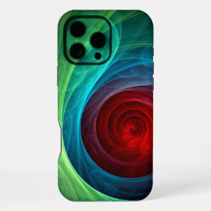 Red Storm Floral Modern Abstract Art Colour Patter iPhone 16 Pro Max Case