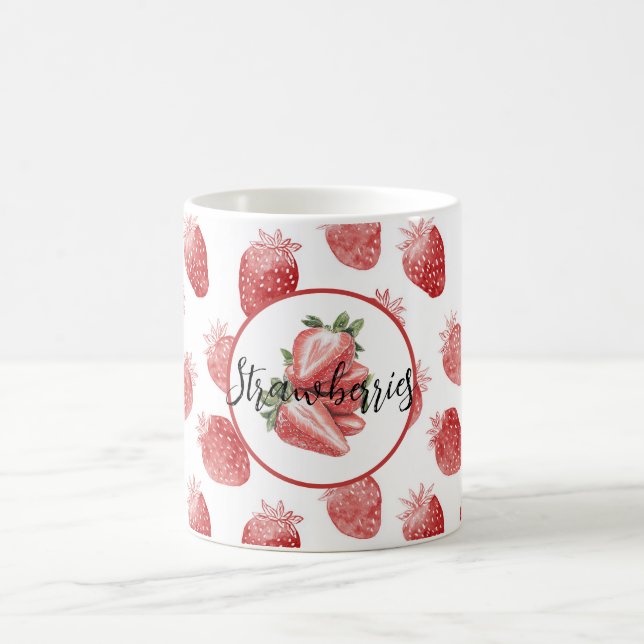 Red Strawberries Fruit   Coffee Mug (Center)