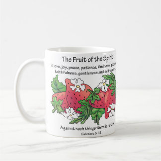 Red Strawberries, "The Fruit of the Spirit" Coffee Mug