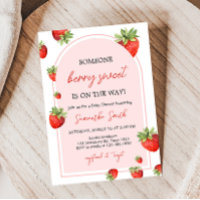 Red Strawberry Baby Shower