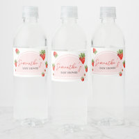 Red Strawberry Baby Shower 