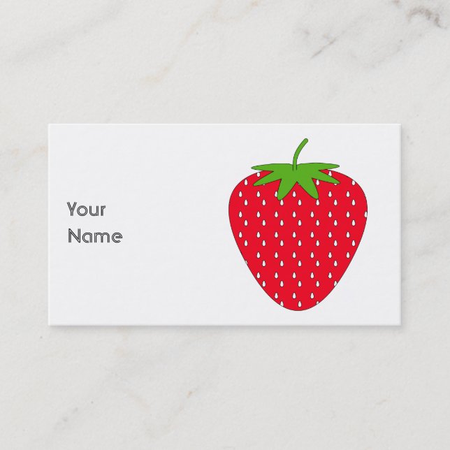 Red Strawberry. Business Card (Front)