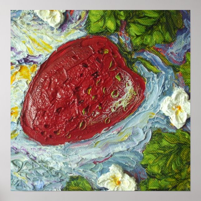 Red Strawberry Fine Art Poster (Front)
