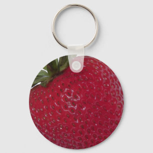 Red strawberry key ring