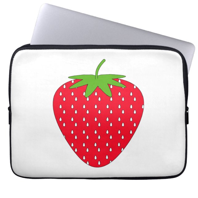 Red Strawberry. Laptop Sleeve (Front)