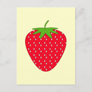 Red Strawberry. Postcard