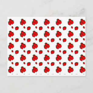 Red Strawberry Recipe Cards