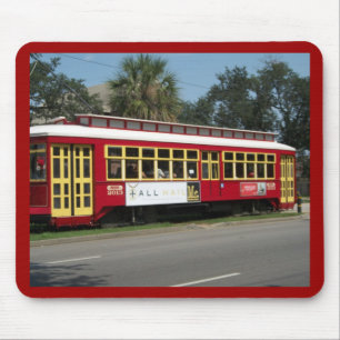 Red Streetcar Mouse Pad