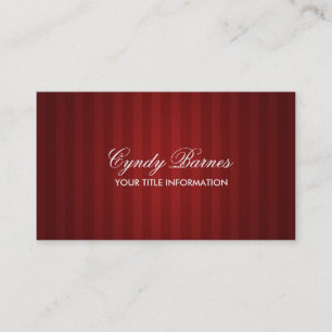 Red Stripe Business Card