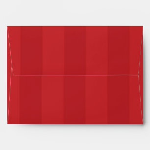 Red Striped Christmas Invitation Party Envelope