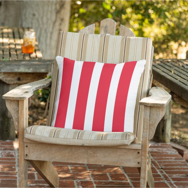 Red Striped  Cushion (Chair)