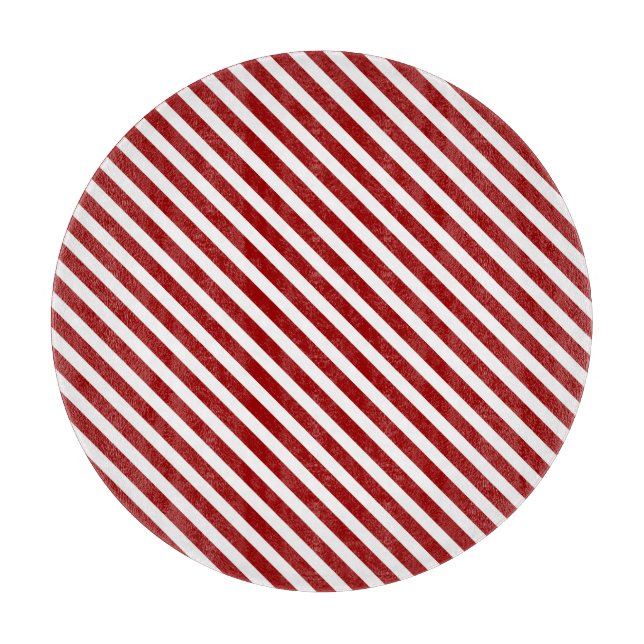 Red Striped Cutting Board (Front)