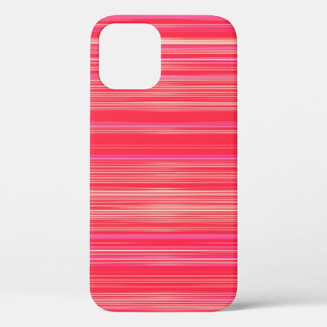 Red striped pattern Case-Mate iPhone case (Back)