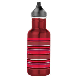 Red stripes 532 ml water bottle