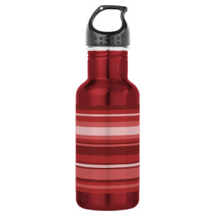 Red stripes 532 ml water bottle