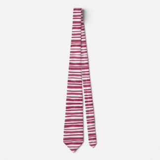 Red Stripes Bordeaux Tie