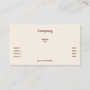 Red Stripes Business Cards