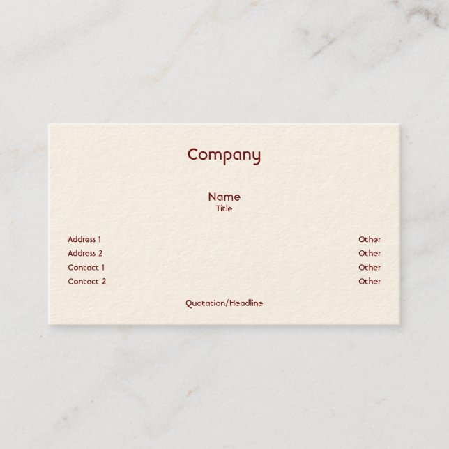 Red Stripes Business Cards (Front)