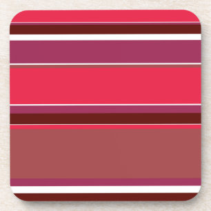 Red stripes coaster