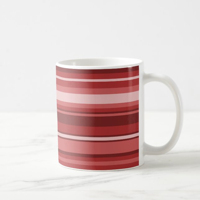 Red stripes coffee mug (Right)