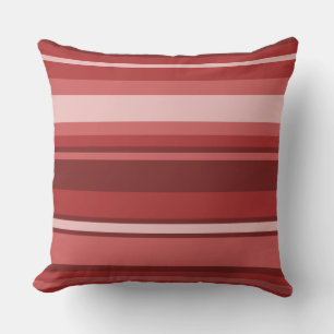Red stripes cushion
