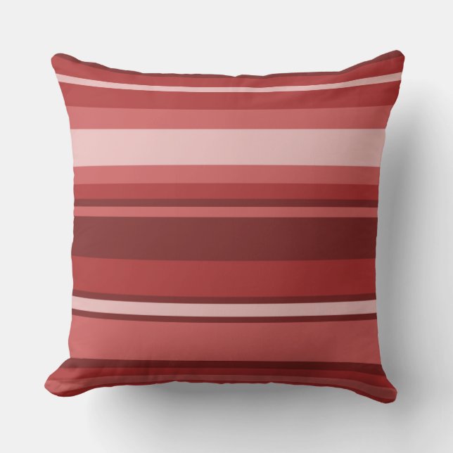 Red stripes cushion (Front)