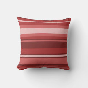 Red stripes cushion